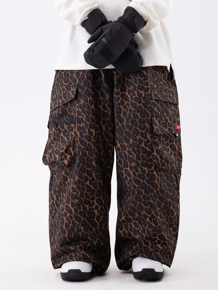 Wild Soul Steeze ParkRider Damen-Skihose mit mehreren Taschen, Utility-Schneehose, Baggy-Schneehose