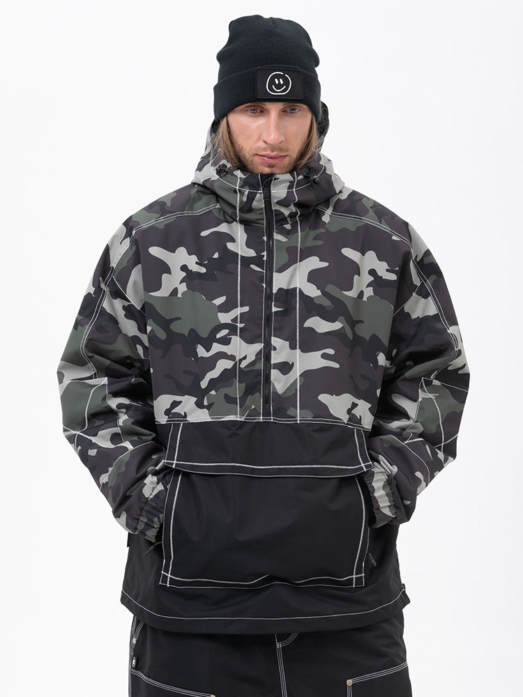 Mountain Vibe Streetstorm Pullover-Snowboardjacke für Herren – Ganzjahresjacke