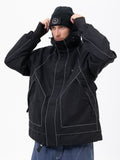 Mountain Chill Allwetter-Schneejacke für Herren mit reflektierenden Eigenschaften – Ideal zum Nachtskifahren und Snowboarden