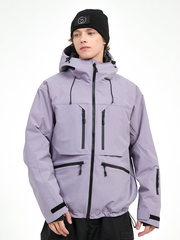 Strapazierfähige Herren-Skijacke von Steeze HypeShred, Baggy Utility Cargo