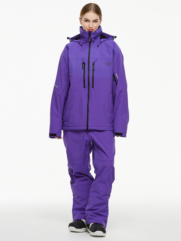 Arctic Queen Mountain Windbreaker Thermo-Schneeanzug für Damen mit Latzhose
