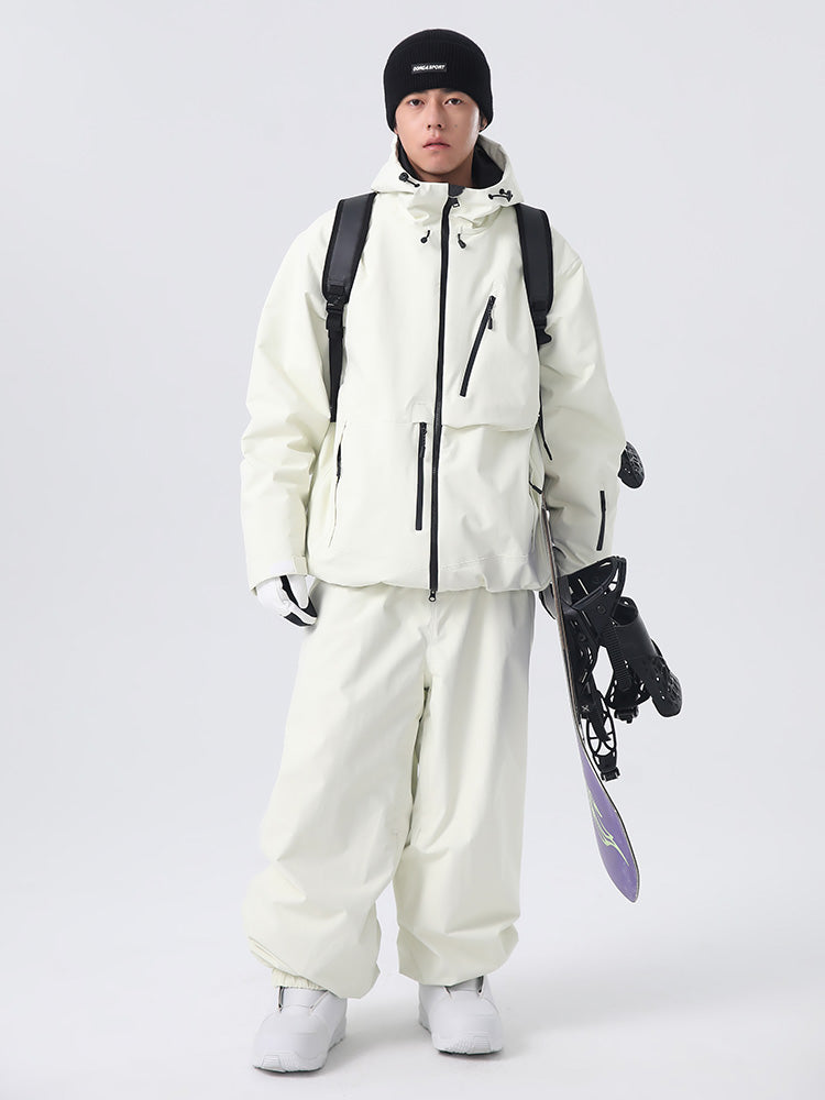 Searipe Unisex Strapazierfähiger Mountain Rider Allwetter-Schneeanzug für Herren, locker geschnitten