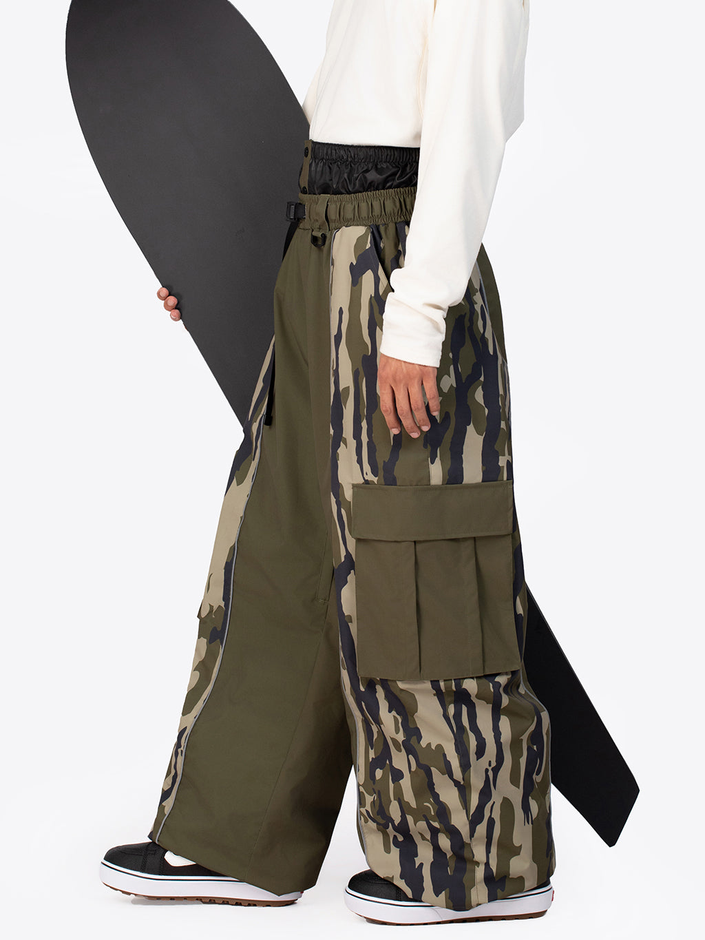 Wild Motion Herren-Schneehose mit reflektierendem Farbblock-Design und extra weitem Schnitt