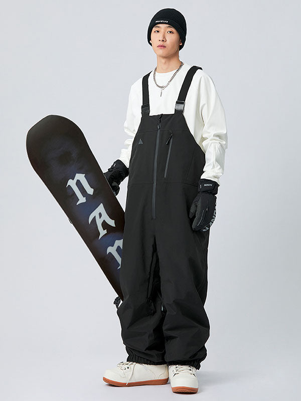 Nandn Winter Star Baggy Mountain Snowboard-Ski-Latzhose für Herren