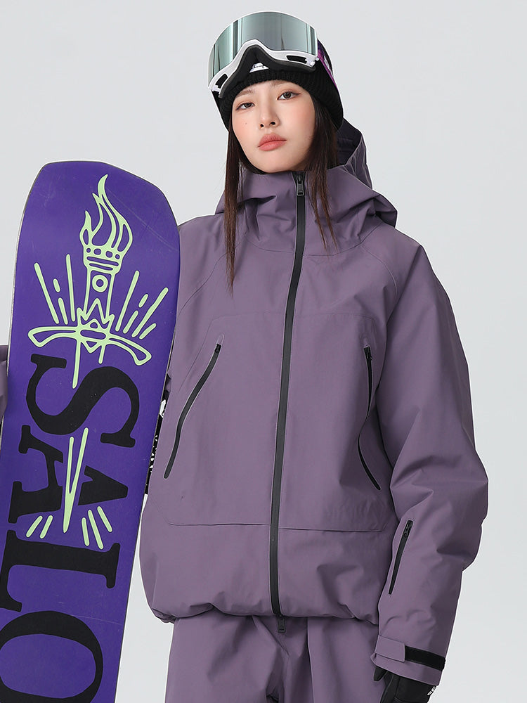 Searipe Damen-Skijacke „Durable Mountain Pro“ – Allwetter-Schneejacke im Baggy-Stil