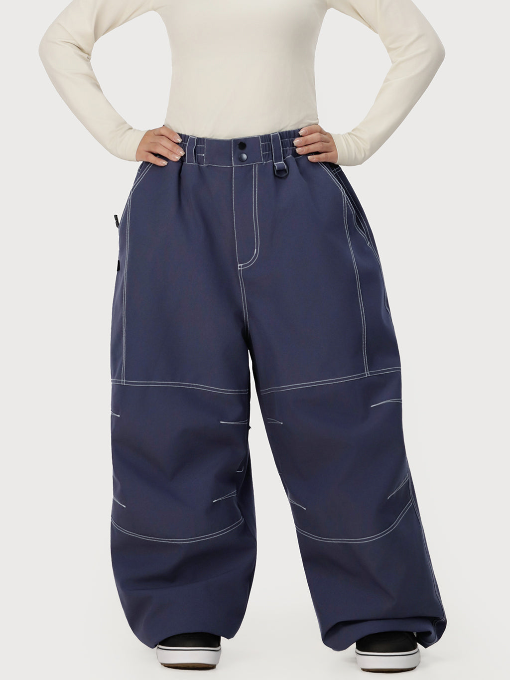 UrbanCraft Damen-Arbeits-Schneehose im Baggy-Stil mit verbesserter Kniebeweglichkeit