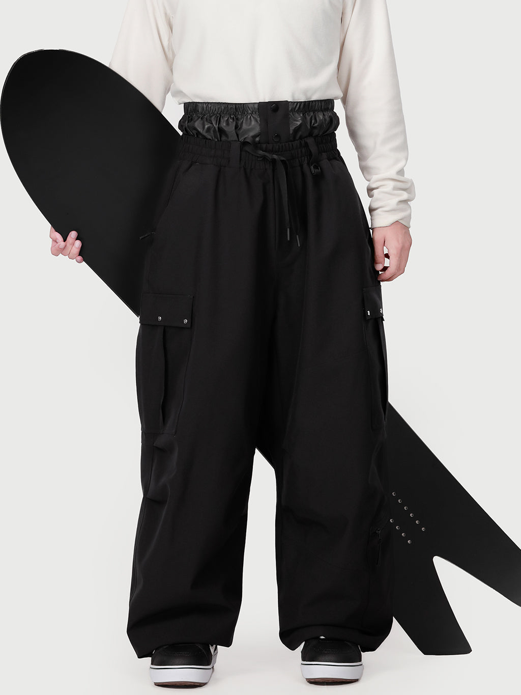 Techline Utility Cargo-Schneehose für Herren, inspiriert von Arbeitskleidung – Baggy Freestyle-Passform