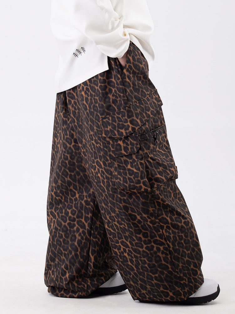 Wild Soul Steeze ParkRider Herren-Skihose mit mehreren Taschen, Utility-Schneehose, Baggy-Schneehose