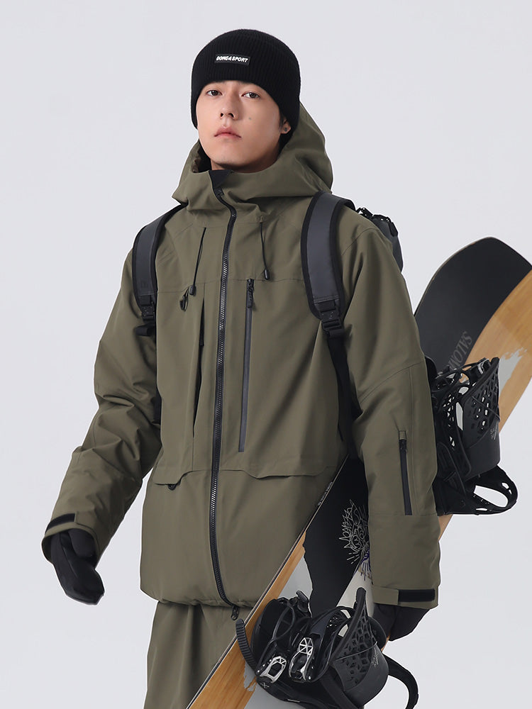 Searipe Unisex Allwetter-Bergfahrer-Backcountry-Utility-Schneejacke für Herren