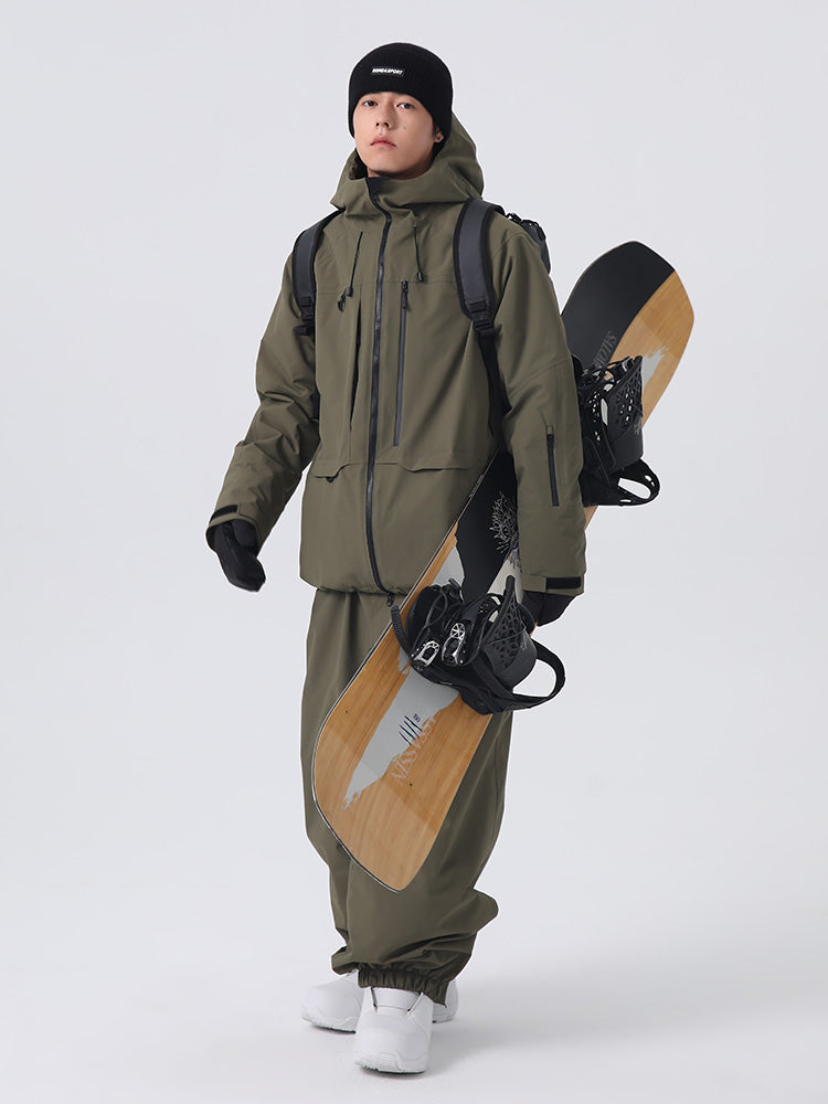 Searipe Unisex Allwetter-Schneeanzug für Herren, geeignet für Mountainbiker und Backcountry-Einsätze