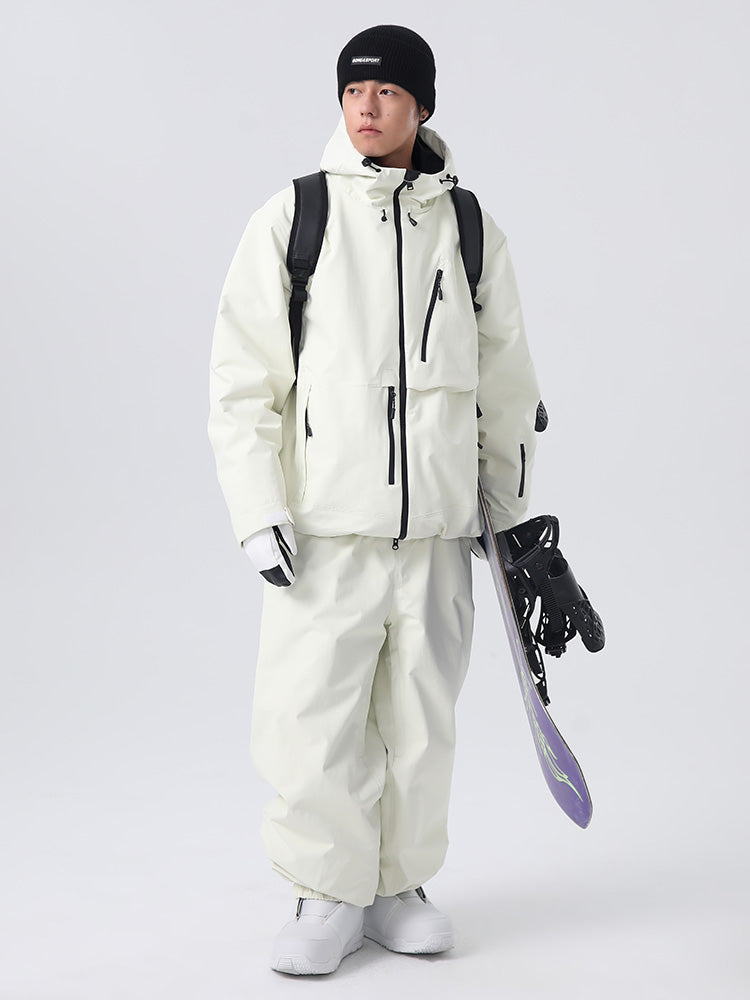 Searipe Unisex Strapazierfähiger Mountain Rider Allwetter-Schneeanzug für Herren, locker geschnitten