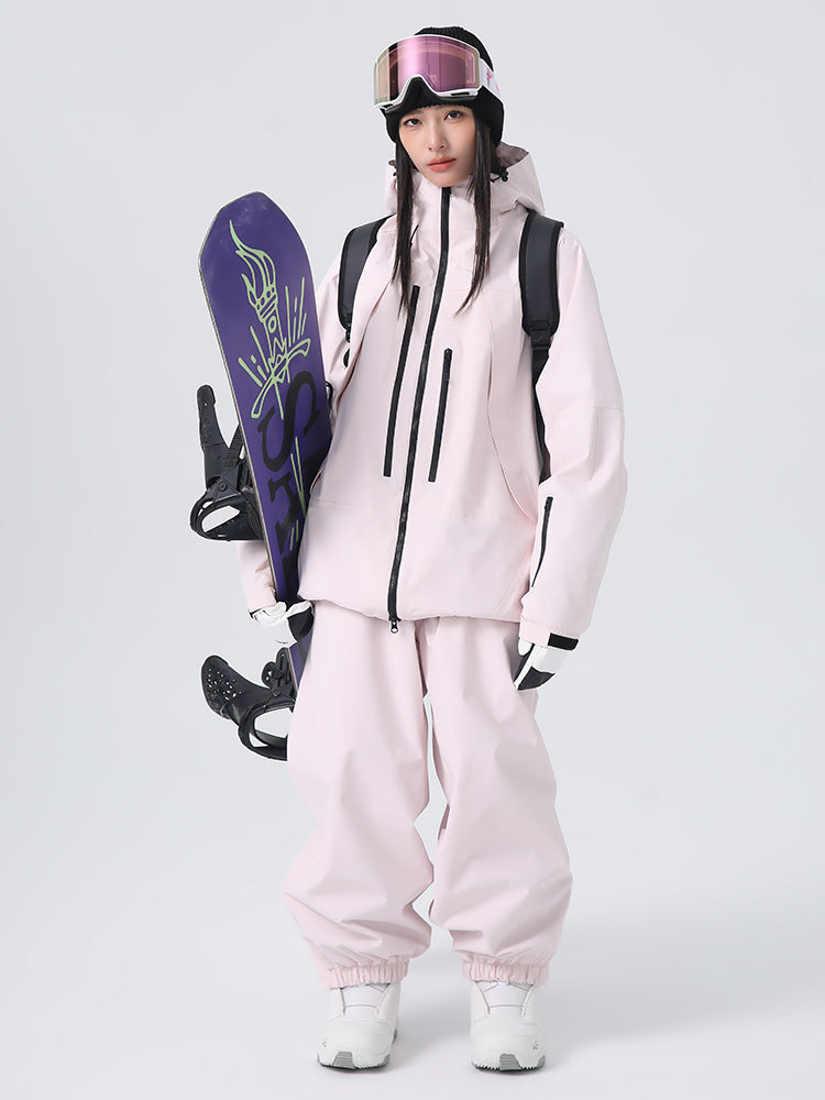 Searipe Unisex Strapazierfähiger Mountain Rider All-Terrain Baggy Schneeanzug für Damen und Herren