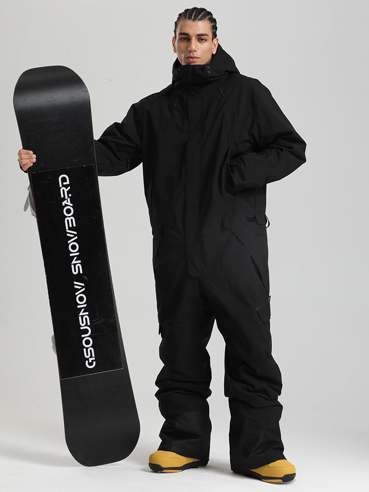 Herren Backcountry Explorer Einteiler Cargo-Skianzug Ganzkörper-Schneeanzug