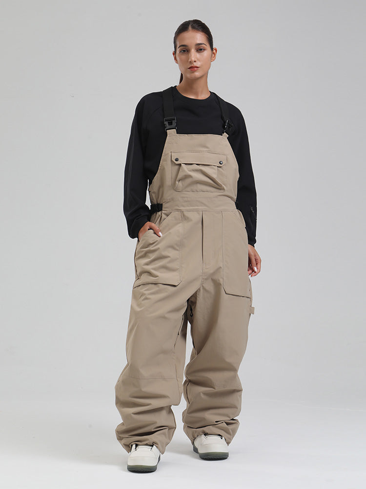 Damen-SnowMaster-Latzhose mit Isolierung und lockerem Schnitt