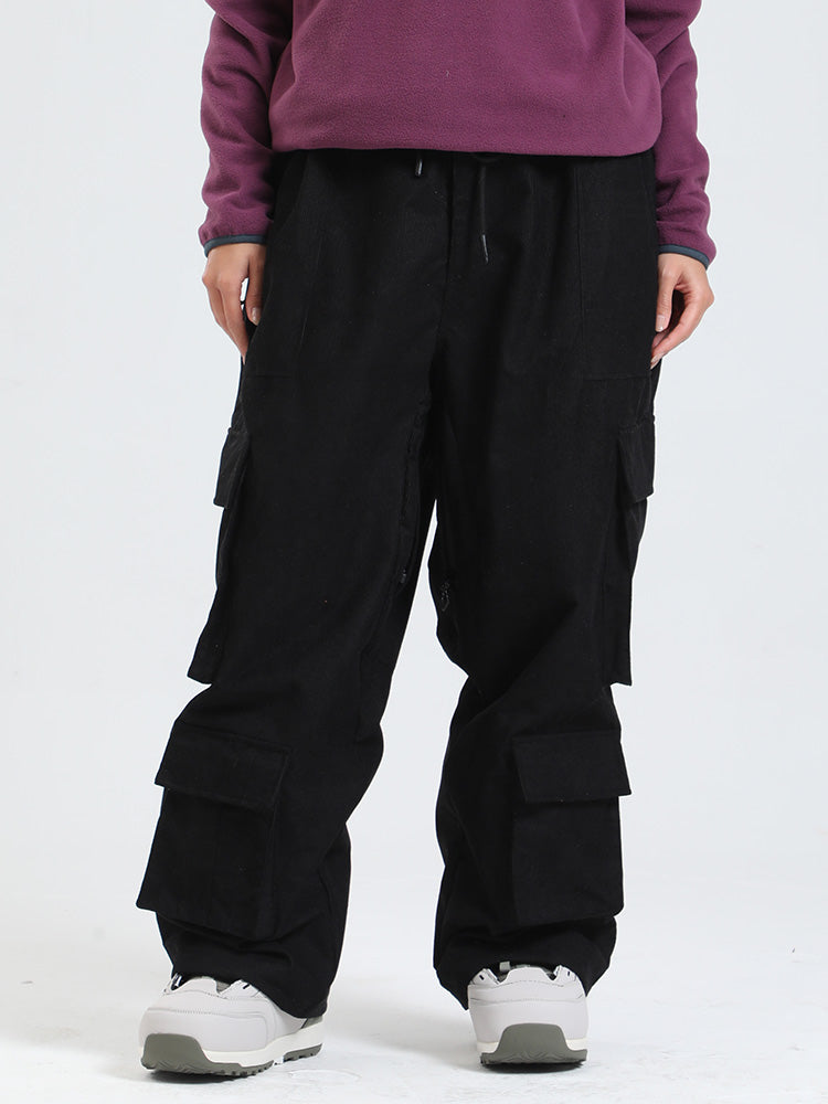 Gsou Snow Alpine Cruiser Fleece Oversize Baggy Snowboardhose für Damen