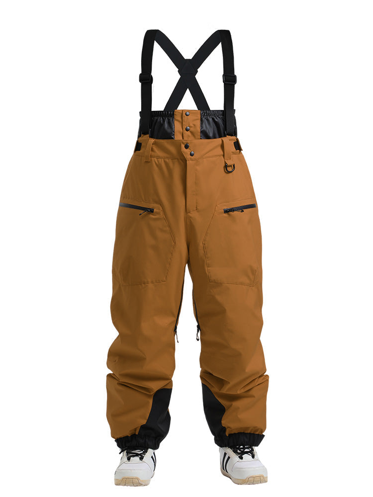 Gsou Snow Durable Mountain Pro All Function Cargo-Schnee-Latzhose für Herren