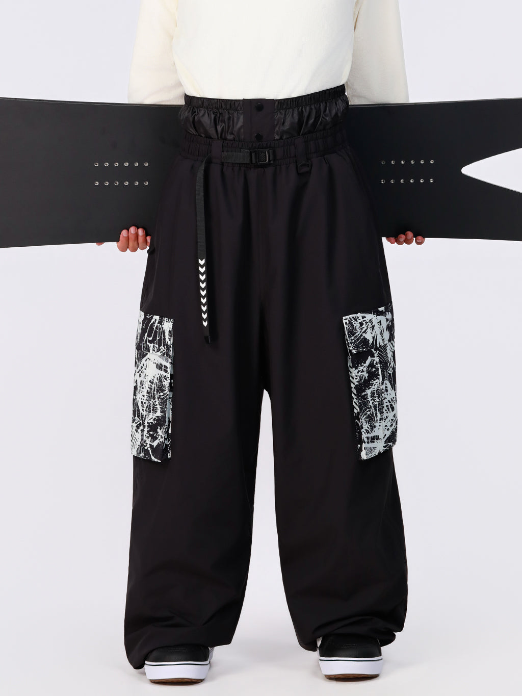 Hyper Flux Urban Graffiti Freestyle Baggy Cargo Snowboardhose für Herren - Park Rider