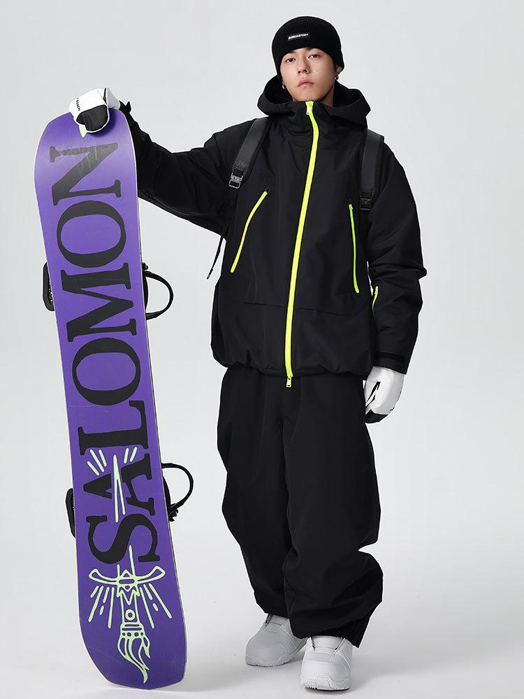 Searipe Unisex Strapazierfähiger Mountain Pro Allwetter-Schneeanzug für Herren, locker geschnitten