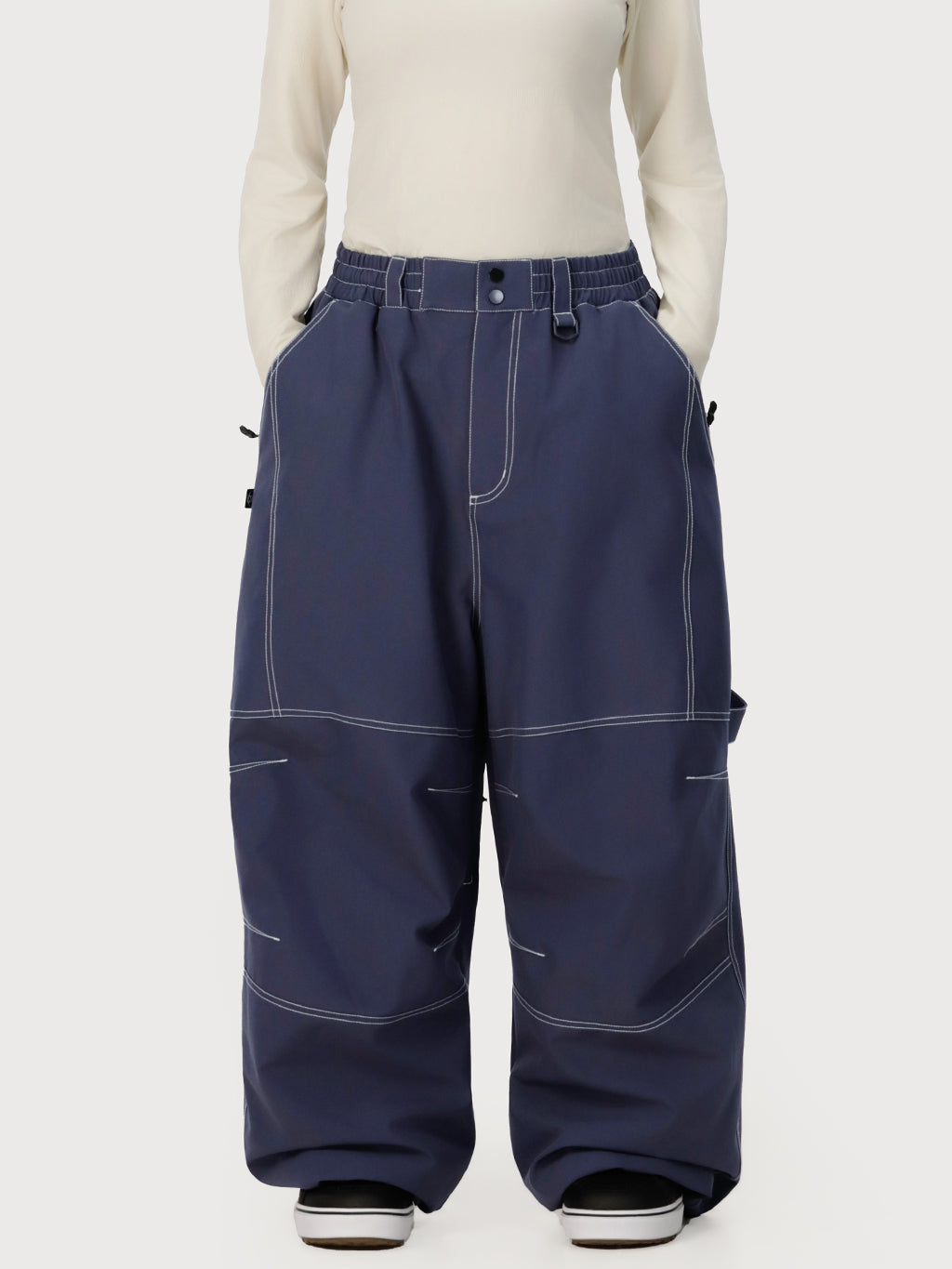 UrbanCraft Damen-Arbeits-Schneehose im Baggy-Stil mit verbesserter Kniebeweglichkeit