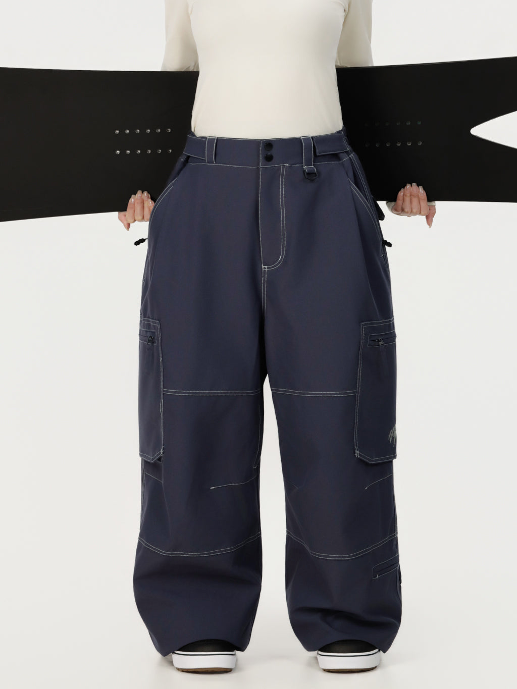 Wild Soul Crew Utility Cargo-Schneehose für Damen – Robuste Nähte, lockere Passform