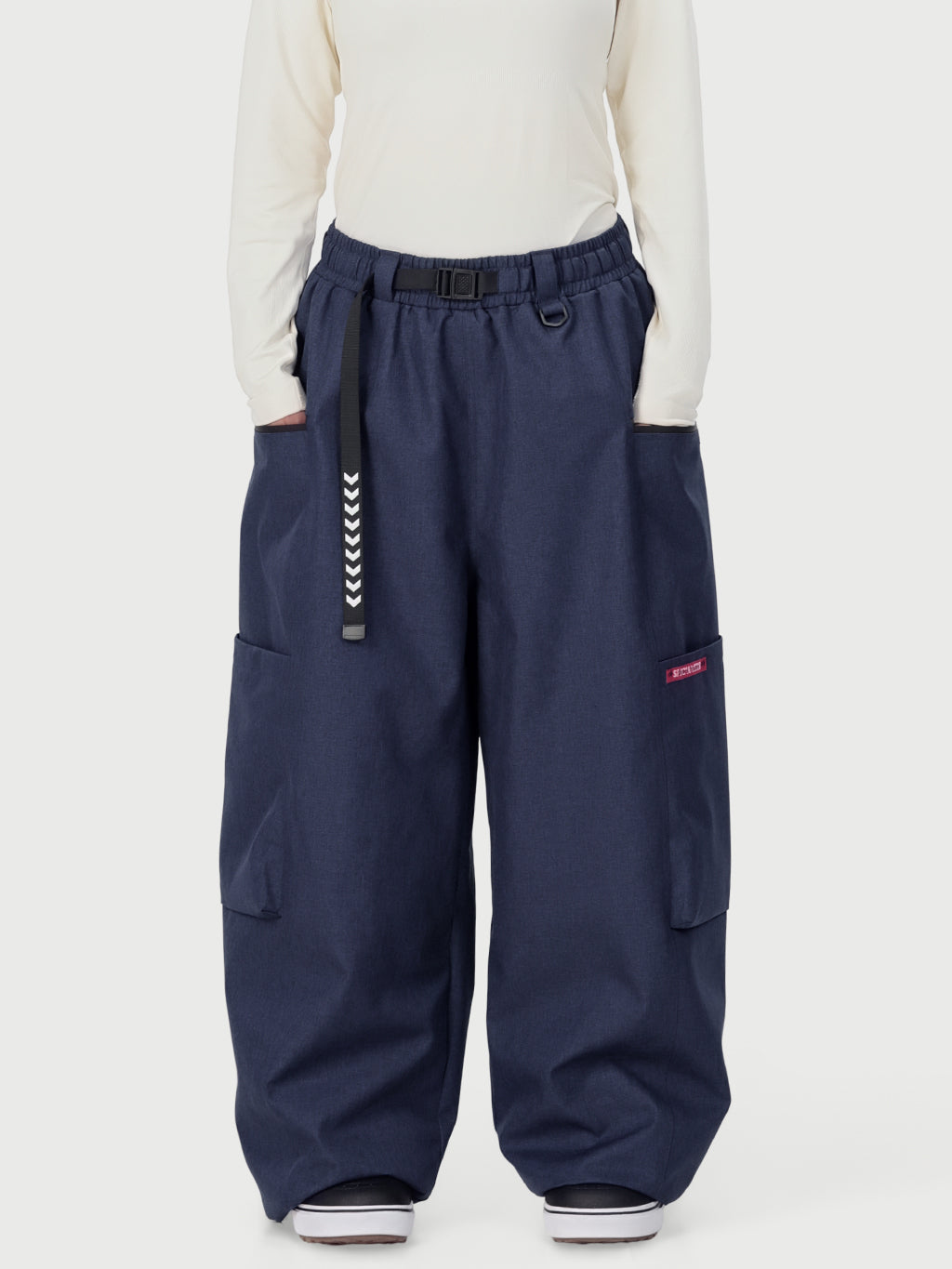 Techline Damen-Skihose mit strapazierfähigem Stretch-Cargo-Design – Baggy Freestyle Passform