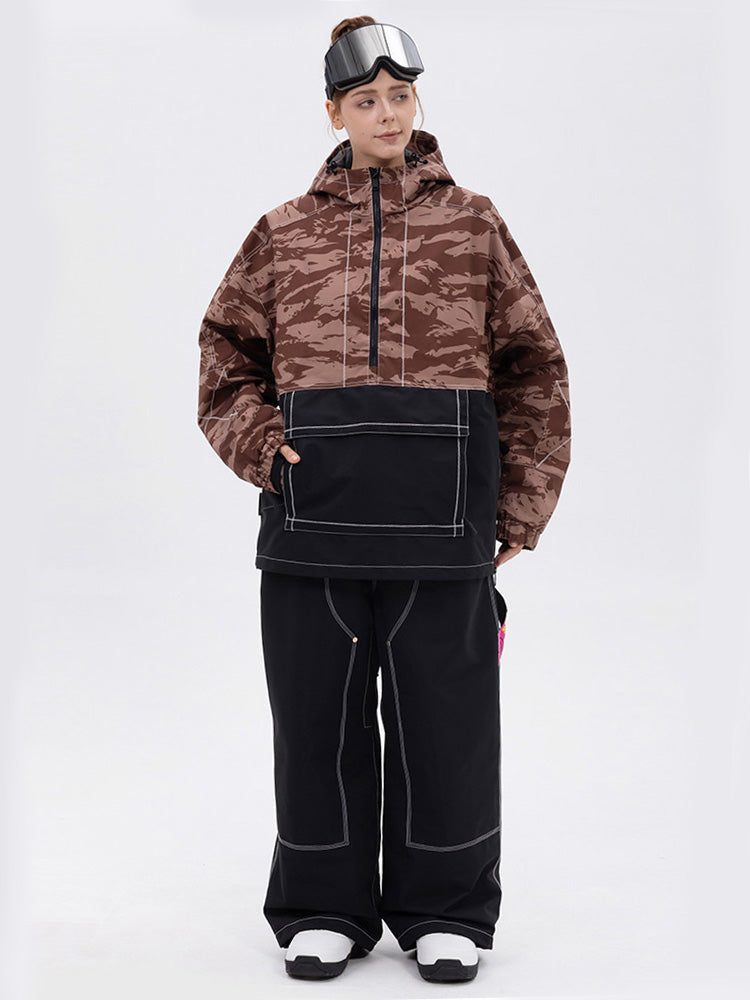 Damen-Set Mountain Vibe Pulloverjacke & Urban Freerider Baggy-Schneehose