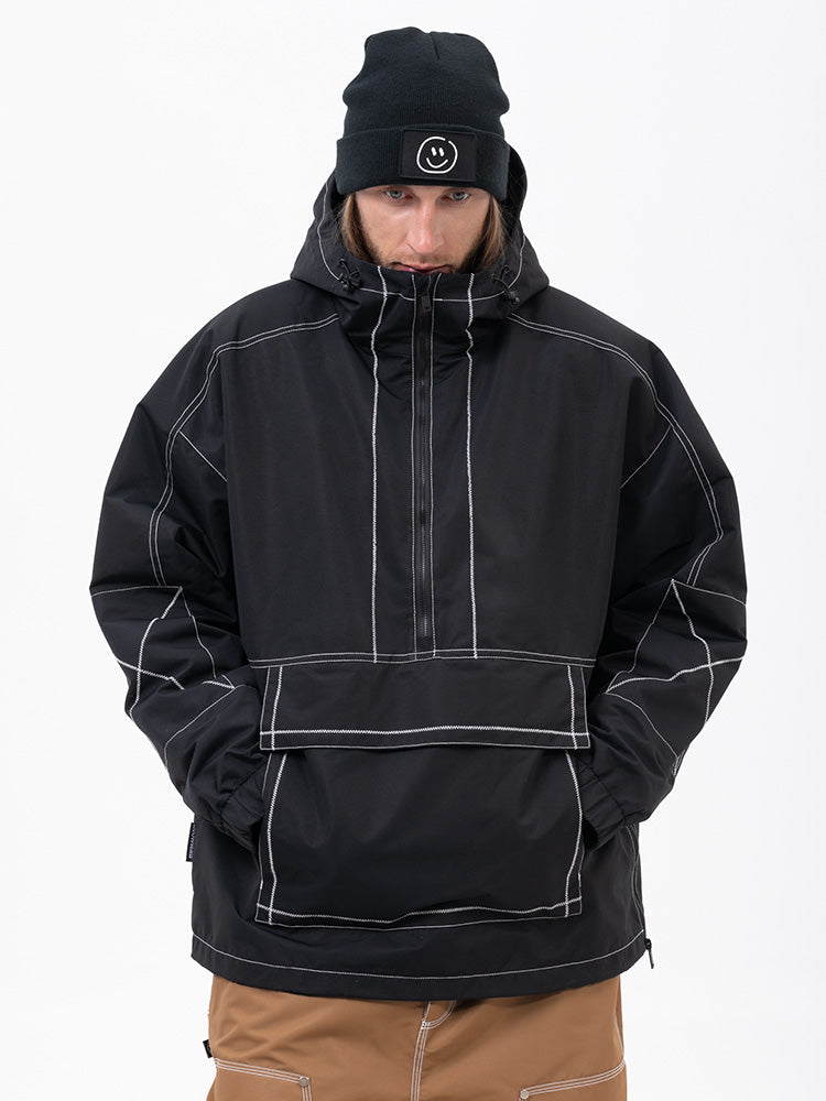 Mountain Vibe Streetstorm Pullover-Snowboardjacke für Herren – Ganzjahresjacke