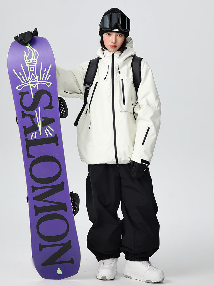 Searipe Unisex Strapazierfähiger Mountain Pro All-Terrain Baggy Schneeanzug für Damen