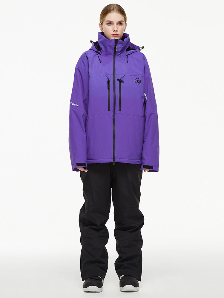 Arctic Queen Mountain Windbreaker Thermo-Schneeanzug für Damen mit Latzhose