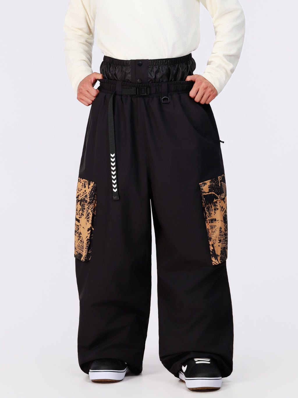 Hyper Flux Urban Graffiti Freestyle Baggy Cargo Snowboardhose für Herren - Park Rider