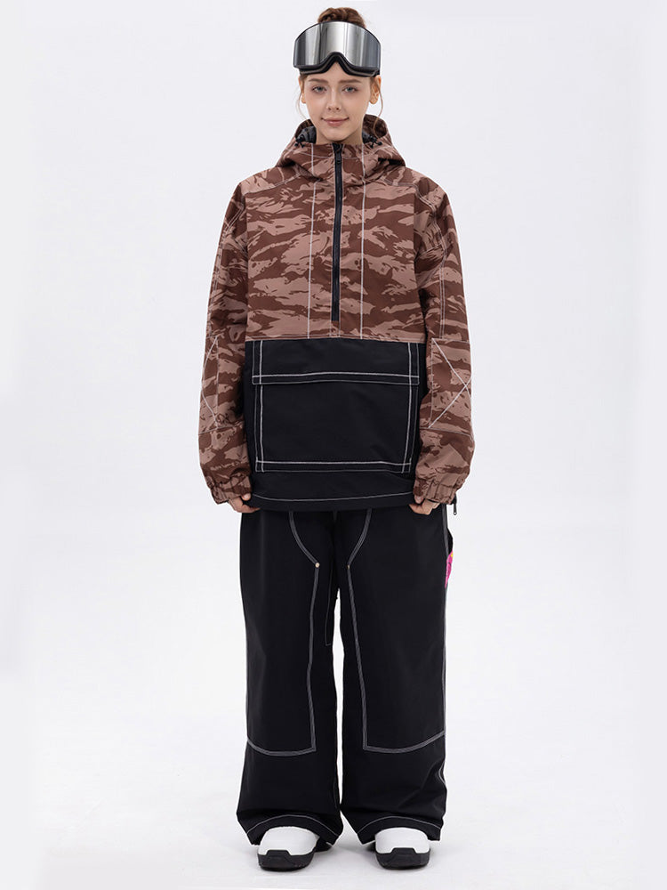 Damen-Set Mountain Vibe Pulloverjacke & Urban Freerider Baggy-Schneehose