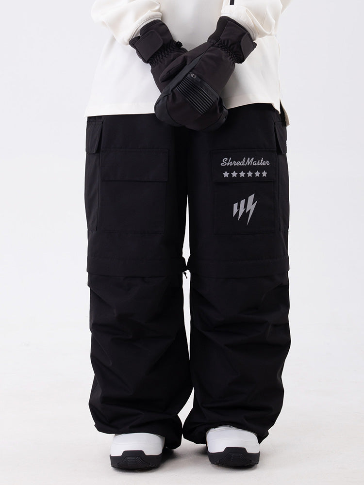 Wild Soul Steeze Shred Master Baggy Street Cargo Skihose / Shorts für Herren