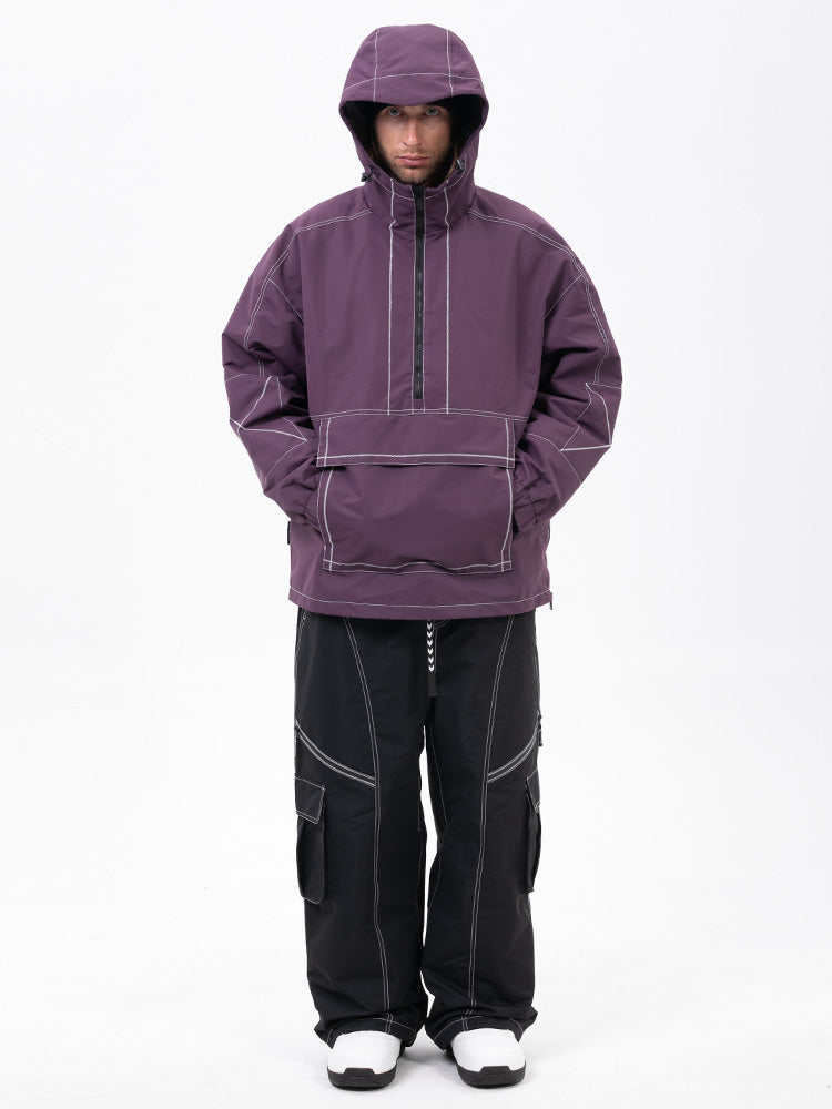 Mountain Vibe Pulloverjacke für Herren & Streetstorm Baggy-Schneehose Set