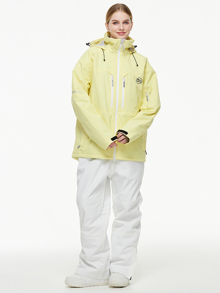 Herren-Backcountry-Bergwindjacke, Thermo-Schneeanzug mit Latzhose