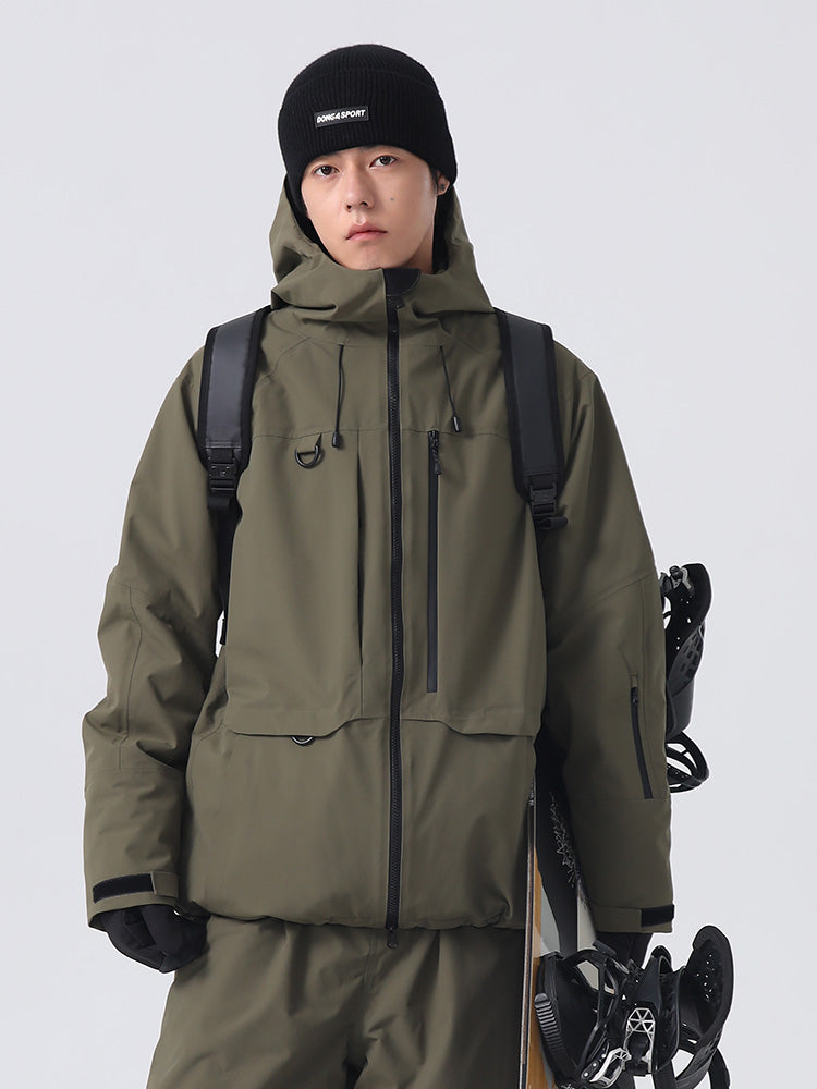 Searipe Unisex Allwetter-Bergfahrer-Backcountry-Utility-Schneejacke für Herren