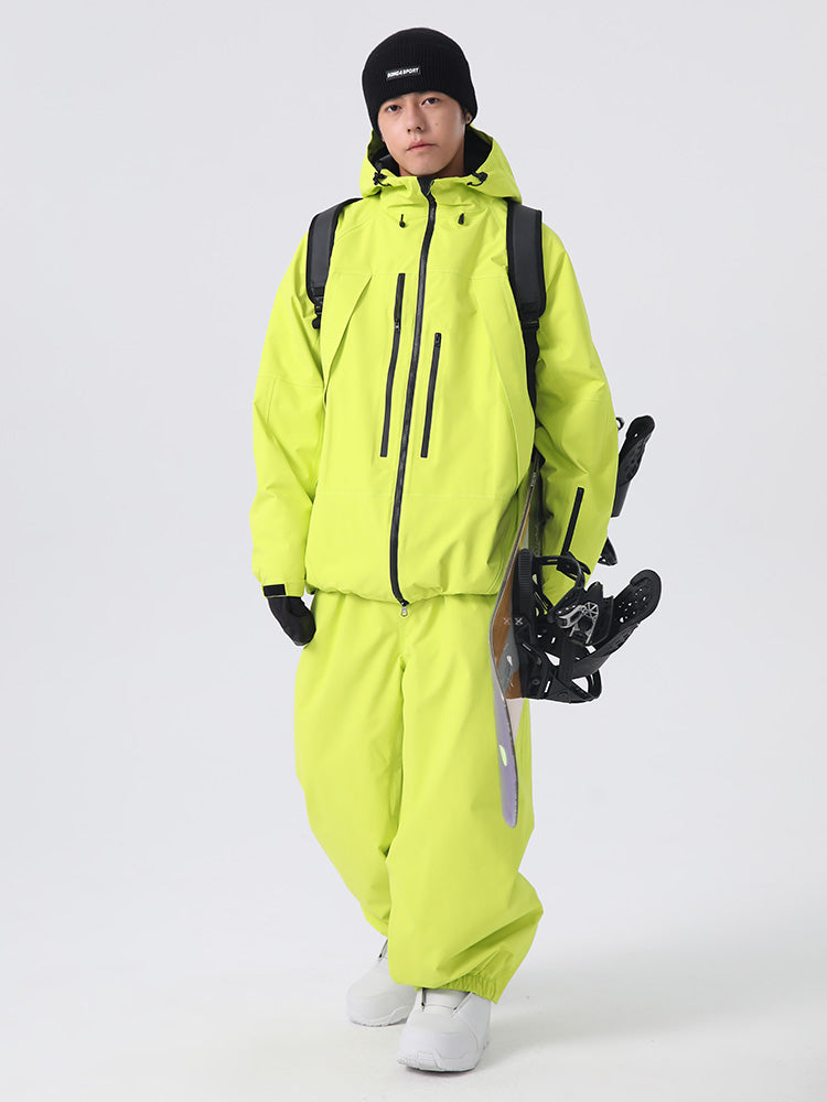 Searipe Unisex Strapazierfähiger Mountain Rider All-Terrain Baggy Schneeanzug für Herren