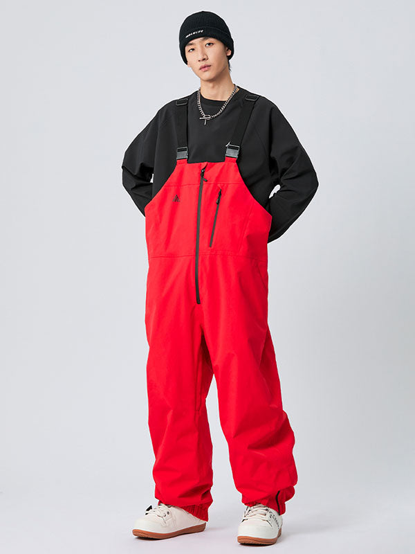 Nandn Winter Star Baggy Mountain Snowboard-Ski-Latzhose für Herren