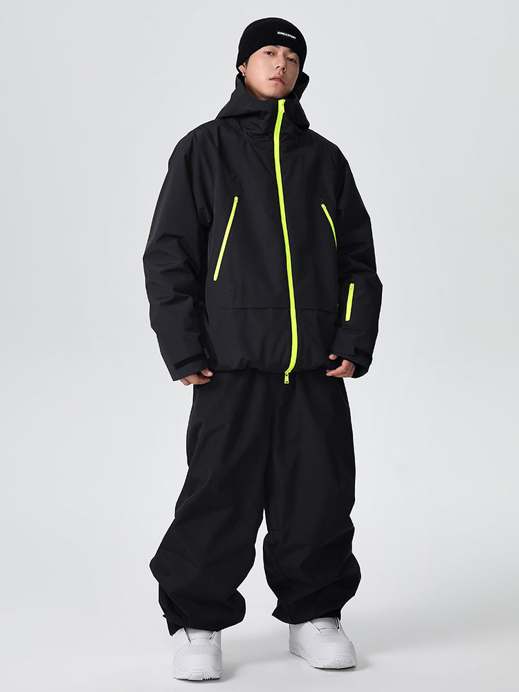 Searipe Unisex Strapazierfähiger Mountain Pro Allwetter-Schneeanzug für Herren, locker geschnitten