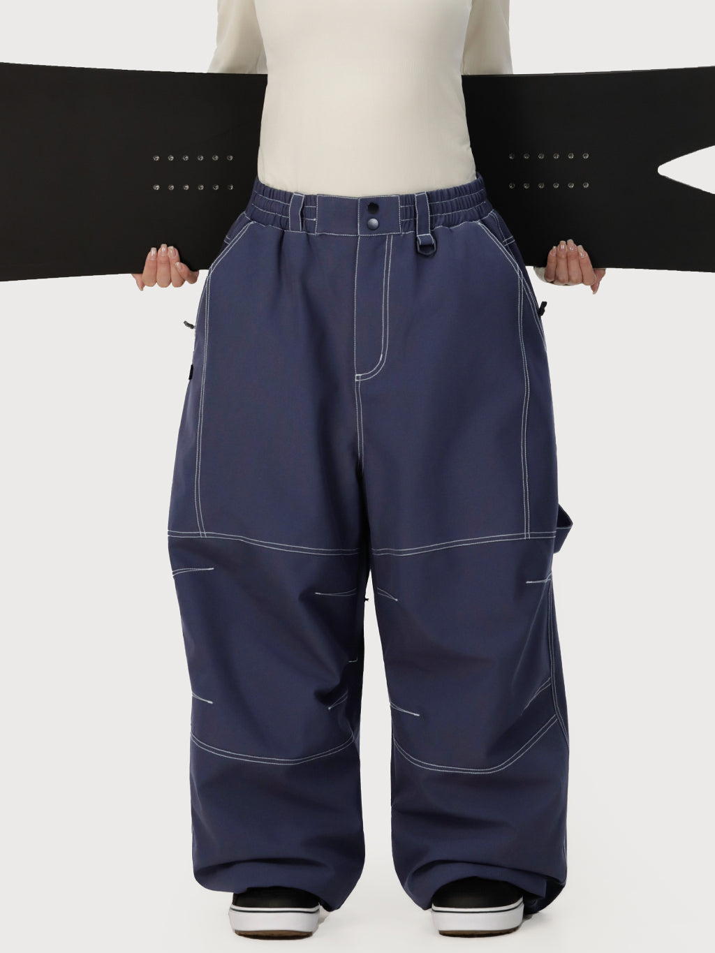 UrbanCraft Damen-Arbeits-Schneehose im Baggy-Stil mit verbesserter Kniebeweglichkeit