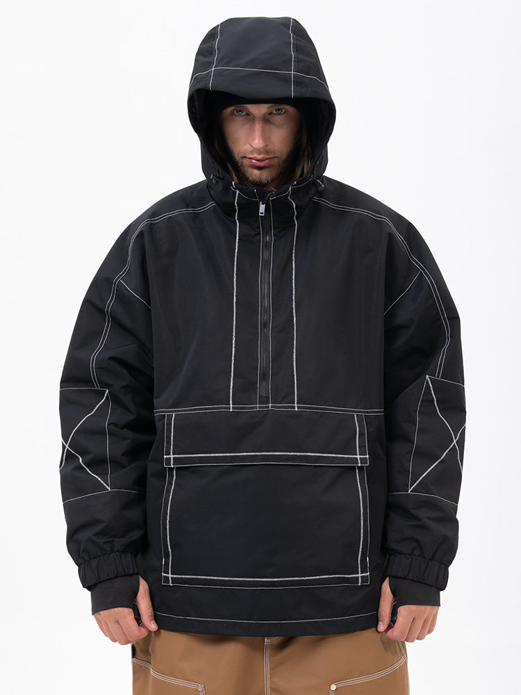 Mountain Vibe Streetstorm Pullover-Snowboardjacke für Herren – Ganzjahresjacke