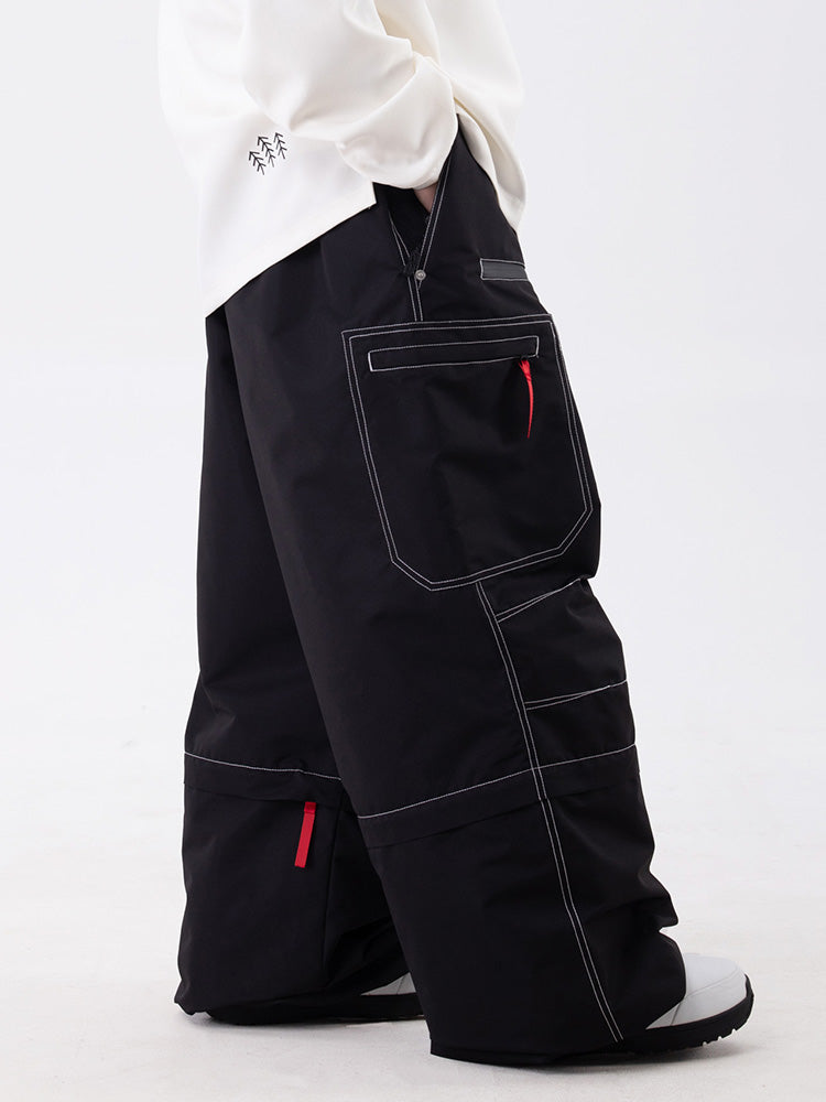 Wild Soul Steeze HypeShred Baggy Utility Cargo Schneehose / Shorts für Herren