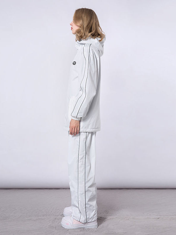 Dook Snow Track Stripe Snowboardjacke und -hose für Damen, Schneeanzug