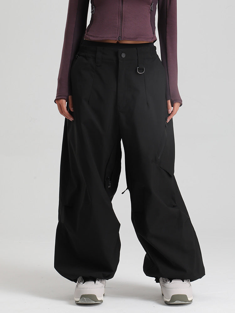 Gsou Snow Damen Strapazierfähige Urban Vibe All Function Baggy Schneehose