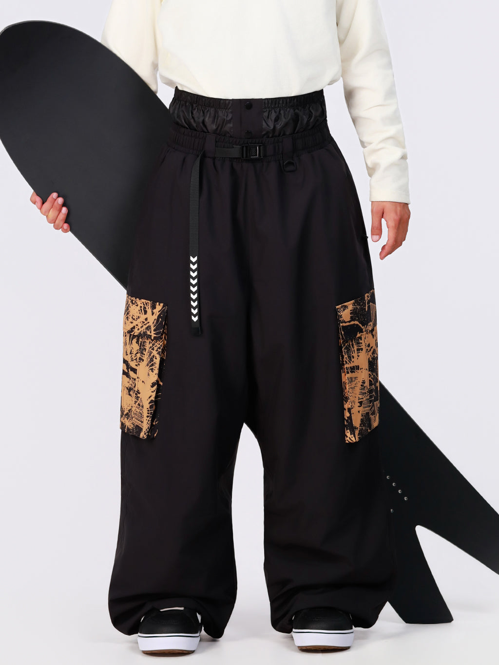 Hyper Flux Urban Graffiti Freestyle Baggy Cargo Snowboardhose für Herren - Park Rider
