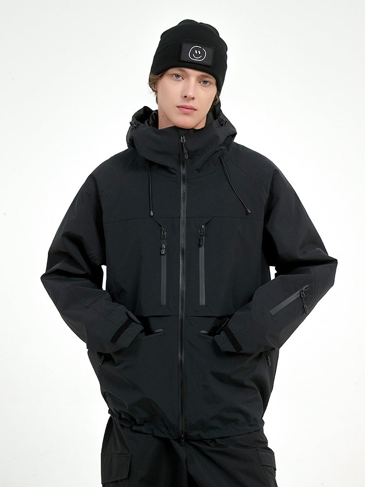 Strapazierfähige Herren-Skijacke von Steeze HypeShred, Baggy Utility Cargo