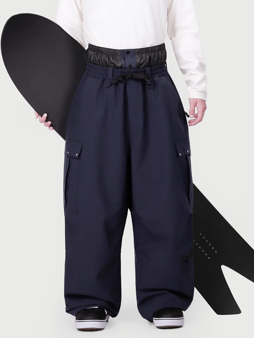 Techline Utility Cargo-Schneehose für Herren, inspiriert von Arbeitskleidung – Baggy Freestyle-Passform