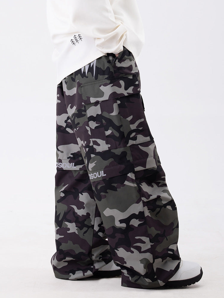 Wild Soul Steeze Shred Master Baggy Street Cargo Skihose / Shorts für Herren