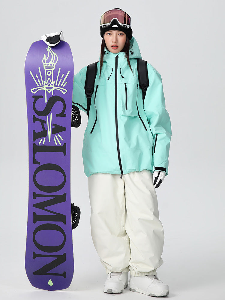 Searipe Unisex Strapazierfähiger Mountain Pro All-Terrain Baggy Schneeanzug für Herren