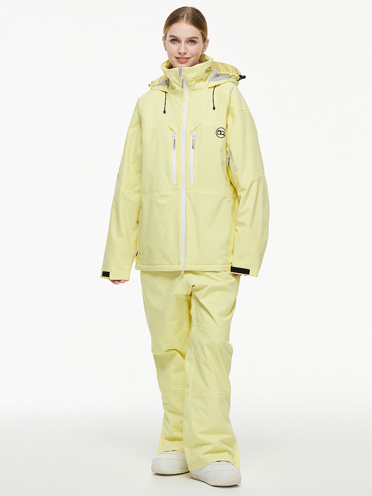 Herren-Backcountry-Bergwindjacke, Thermo-Schneeanzug mit Latzhose
