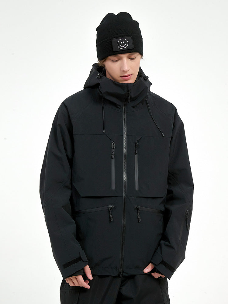 Strapazierfähige Herren-Skijacke von Steeze HypeShred, Baggy Utility Cargo